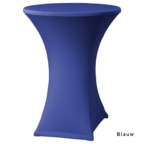 ABDECKUNG FÜR STEHTISCH STRETCH FARBE BLAU DURCHM. BIS ZU 85CM.