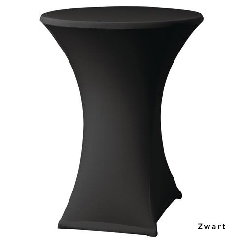 ABDECKUNG FÜR STEHTISCH STRETCH FARBE SCHWARZ DURCHM. BIS ZU 85CM.