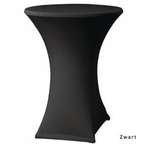 STANDING TABLE COVER STRETCH COLOR BLACK DIAM. UP TO 85CM.
