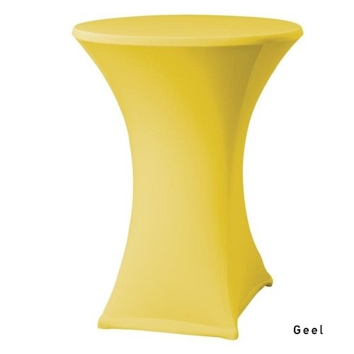 STANDING TABLE COVER STRETCH COLOR YELLOW DIAM. UP TO 85CM.