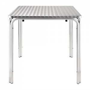 TABLE STACKABLE STAINLESS STEEL DIM. 70X70x72CM.