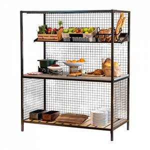 WANDRAHMEN MULTI-MOBI DIM. 1500X800X1900CM. EDELSTAHL-GUN-METAL-BESCHICHTUNG