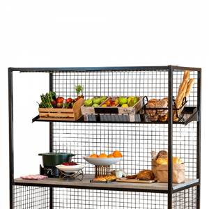 Wandschap Multi-Mobi roestvrijstaal gun metal coating