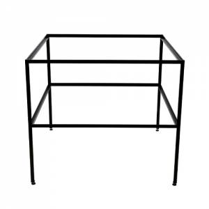 TABLE FRAME BLACK COATED DIM. 1000X1000X900MM.