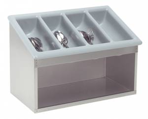 BUFFET CUTLERY STAND DIM. 53X32.5CM. H.40 CM. Stainless steel 18/8