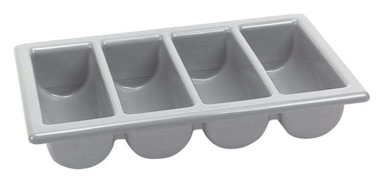 CUTLERY TRAY 4-PIECE SIZE 53X32.5X10CM. PLASTIC COLOR GREY PRO-COOKING
