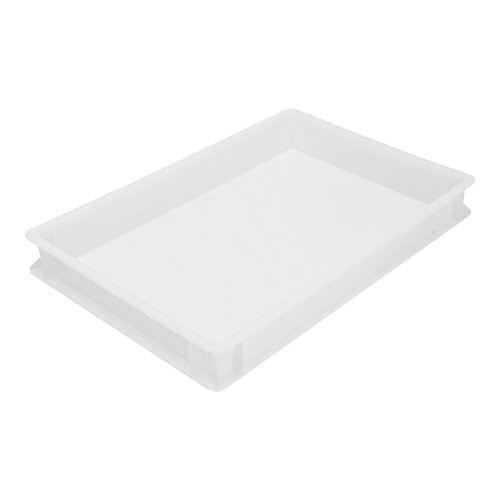 BOÎTE EMPILABLE EXCL. TAILLE DE LA COUVERTURE 60X40X12CM. INH. 24 litres. PLASTIQUE BLANC
