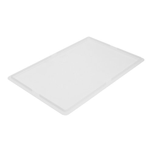 COUVERCLE POUR BOITE EMPILABLE DIM. 60X40CM. COULEUR PLASTIQUE BLANC