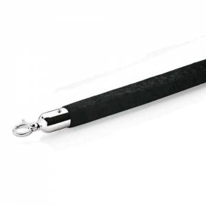 Afzetkoord lengte 150cm. diam. 2,8cm. zwart verchroomd.