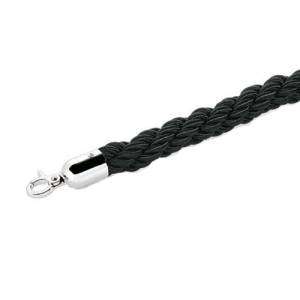 Afzettouw lengte 150cm. diam. 2,8cm. zwart verchroomd.