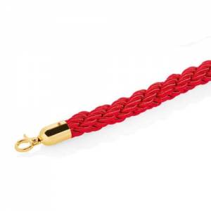 Afzettouw lengte 150cm. diam. 2,8cm. rood goud.