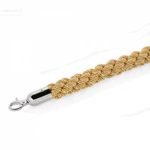 Afzettouw lengte 150cm. diam. 3,2cm. goud verchroomd.