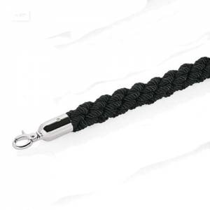 Afzettouw lengte 150cm. diam. 3,2cm. zwart verchroomd.
