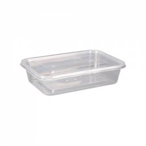 PLASTIC MICROWAVE TRAY CONT. 50CL. SET OF 250 PIECES