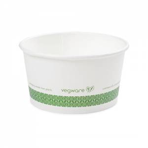 Suppenbehälter mit biologisch abbaubarem Kartoninhalt. 34CL. SET MIT 500 STÜCK