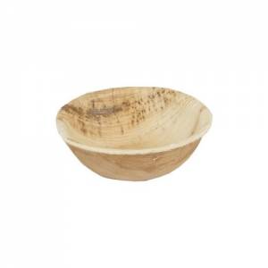 Palmblad sausbakje inh. 35ml. diam. 6cm. doos à 400 stuks