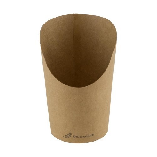 KRAFT/PLA-BESCHICHTETE SCHAUFELBECHERGRÖSSE. 11,8 cm. DURCHM. 6CM. KARTON MIT 1000 STÜCK