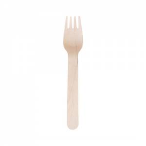 BIOLOGISCH ABBAUBARE GABELN AUS BIRKENHOLZ LGT. 15,5 cm. SET MIT 100 STÜCK