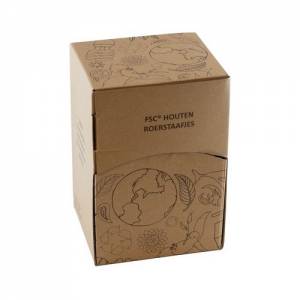 BÂTONNET EN BOIS FEUILLE DISP. BOÎTE LGT. 11CM. BOÎTE DE 20000 PIÈCES