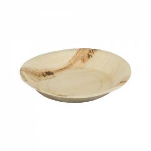 PALM LEAF PLATE DIAM. 18CM. BOX OF 100 PIECES