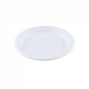 SUGAR CANE PLATE DIAM. 18CM. BOX OF 500 PIECES