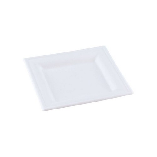 ASSIETTE EN CANNE A SUCRE KARO DIM. 16X16X1.5CM. BOÎTE DE 500 PIÈCES