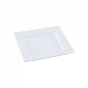 SUGAR CANE PLATE KARO DIM. 16X16X1.5CM. BOX OF 500 PIECES