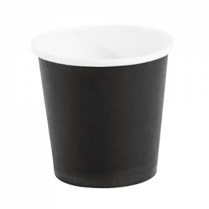 Disposable espressokopjes inh. 11cl. kleur zwart set à 1000 stuks