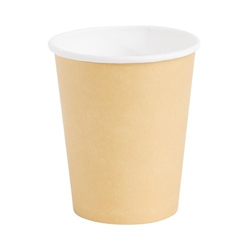 DISPOSABLE COFFEE CUPS CONT. 23CL. COLOR LIGHT BROWN SET OF 1000 PIECES