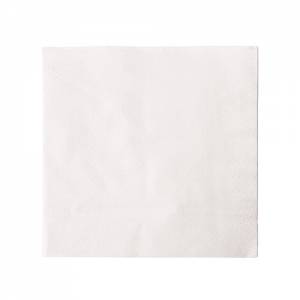 NAPKINS DIM. 33X33CM. 1-LAYER DIM. 40X40CM. COLOR WHITE SET OF 5000 PIECES