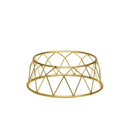 BUFFET RAISER COURONNE DIM. 25X12CM. HGT. 10CM. OR