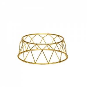 BUFFET RAISER CROWN DIM. 25X12CM. HGT. 10CM. GOLD