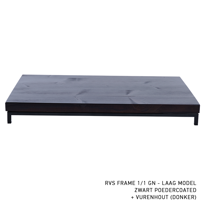BUFFET INCREASE (EXCL. SHELF) GN 1/1 DIM. 53X32.5X (H) 3.5CM. STAINLESS STEEL BLACK COATED