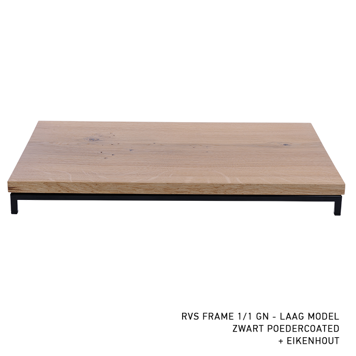 BUFFET INCREASE (EXCL. SHELF) GN 1/1 DIM. 53X32.5X (H) 3.5CM. STAINLESS STEEL BLACK COATED