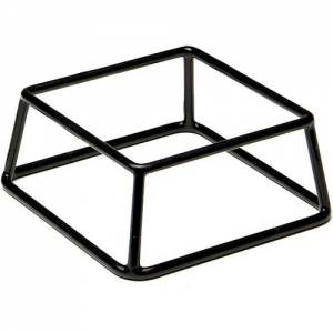 Buffetstaander afm. 18x18x(h)5cm. metaal met zwarte anti-slip coating Multi