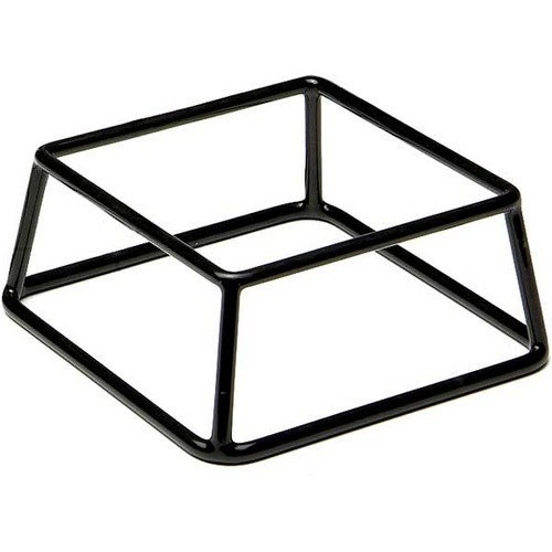 BUFFET STAND DIM. 18X18X(H)10CM. METAL WITH BLACK ANTI-SLIP COATING MULTI