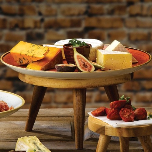 BUFFET-ERWEITERER DIAM. 15 cm x (H) 10 cm. HOLZALCHEMIE - CHURCHILL