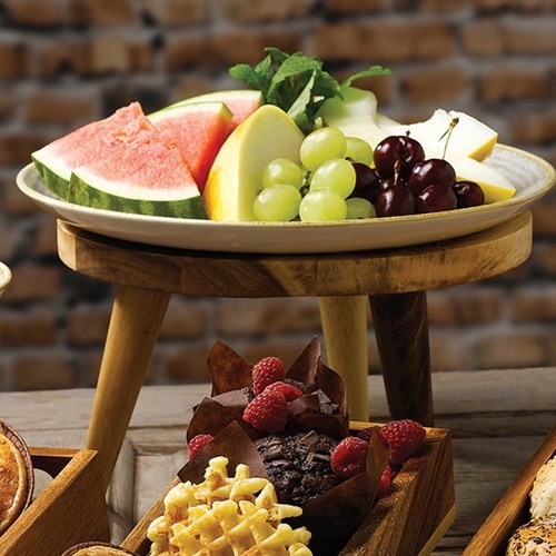 REHAUSSE BUFFET DIAM. 24CM.X(H)14.5CM. BUFFETSCAPE ALCHIMIE DU BOIS CHURCHILL