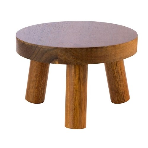 Buffetstaander diam. 25cm hgt. 15cm. hout
