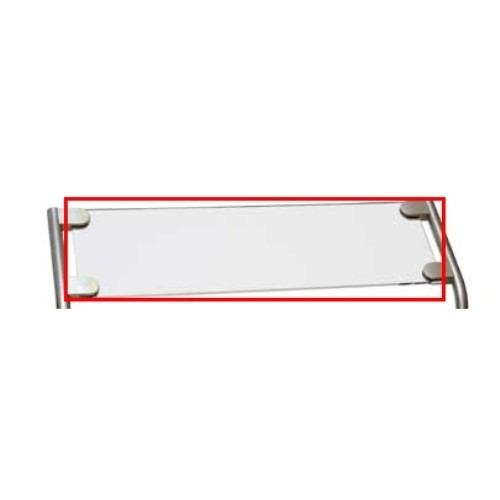 Ruit (los) tbv hoestruit (80.1179 of 80.1180 en 80.1177 of 80.1178) afm. 67x20x8cm. perspex