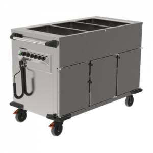 Voedseltransportwagen Norm III-3-3 HL roestvrijstaal Rieber