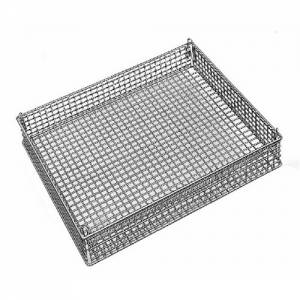 BASKET FOR STACKER STAINLESS STEEL DIM. 50X50CM. HGT. 7.5CM.