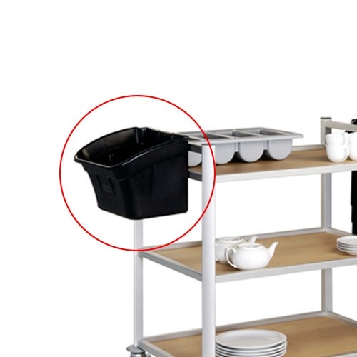 INHALT DES ABFALLBEHÄLTERS 15 Liter. INKL. KUPPLUNG FÜR MICHIGAN-SERVIERWAGEN