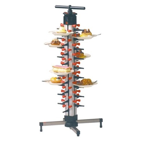 TELLERHALTER, TISCHMODELL ABM. 36X36X73CM. TBV 24 STÜCK TELLER