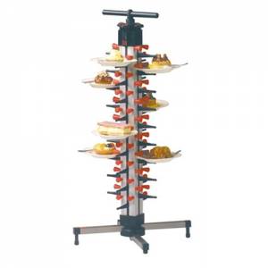 TELLERHALTER, TISCHMODELL ABM. 36X36X73CM. TBV 24 STÜCK TELLER