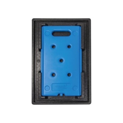 Koeldeksel voor 1 element afm 600x400x60mm. zwart Thermo Future Box