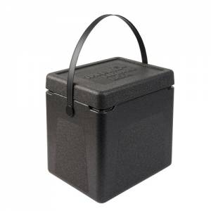 SHOPPING BOX 1/4 GN DIM. 360X285X365MM. BLACK THERMO FUTURE BOX