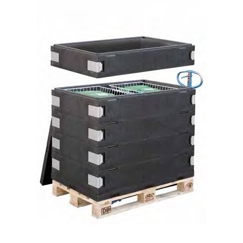 PALLET LID DIM. 1200X800X60 GRAY THERMO FUTURE BOX