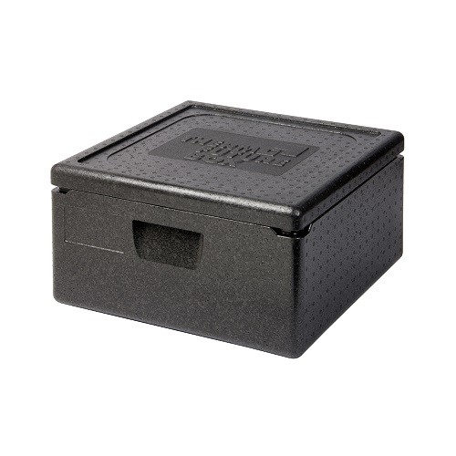PIZZA TRANSPORT BOX CONT. 21LTR. TOP LOADER BLACK THERMO FUTURE BOX