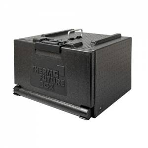 PIZZA CARRY BOX CONT. 24LTR. CHARGEUR FRONTAL NOIR THERMO FUTURE BOX